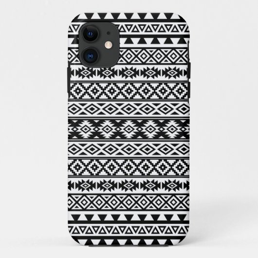 Aztec stileerde de Zwarte & het Wit van het Case-Mate iPhone Case (Achterkant)