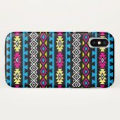 Aztec stileerde Groot Patroon II CMYBW Case-Mate iPhone Case (Achterkant (horizontaal))