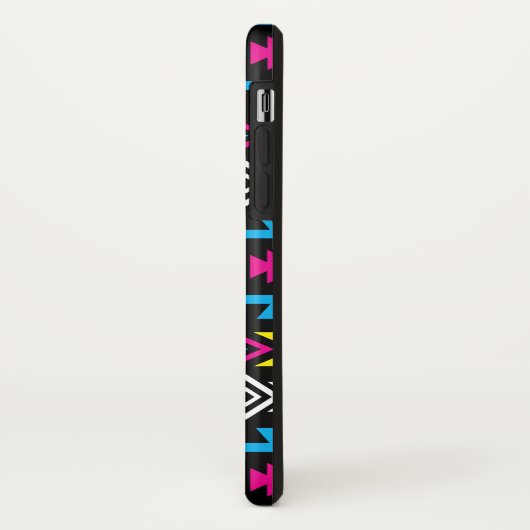 Aztec stileerde Groot Patroon II CMYBW Case-Mate iPhone Case (Achterkant/links)