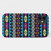 Aztec stileerde Groot Patroon II CMYBW Case-Mate iPhone Case (Achterkant (horizontaal))
