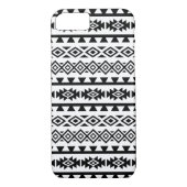 Aztec stileerde Groot Patroon II Zwarte op Wit Case-Mate iPhone Case (Achterkant)