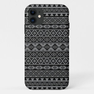 Aztec stileerde Patroon Zwarte & Grijze I Case-Mate iPhone Case