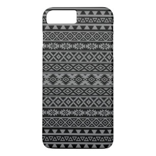 Aztec stileerde Patroon Zwarte & Grijze I iPhone 8/7 Plus Hoesje