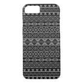 Aztec stileerde Patroon Zwarte & Grijze I Case-Mate iPhone Case (Achterkant)