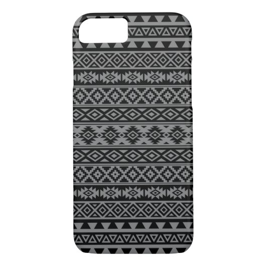 Aztec stileerde Patroon Zwarte & Grijze I Case-Mate iPhone Case (Achterkant)