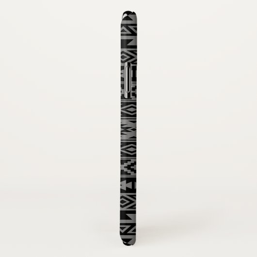 Aztec stileerde Ptn Blk & Grijze Case-Mate iPhone Case (Achterkant / rechts)