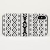 Aztec stileerde Zwart-wit Patroon II van LG Case-Mate iPhone Case (Achterkant (horizontaal))