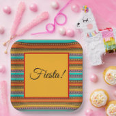 Aztec strees "Fiesta"-borden Papieren Bordje (Feest)