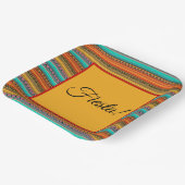 Aztec strees "Fiesta"-borden Papieren Bordje (Gebogen)