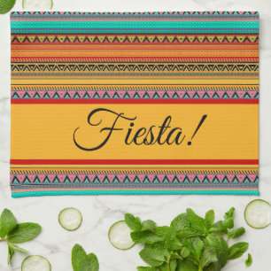 Aztec strepen "Fiesta" Theedoek