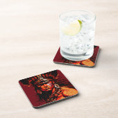 Aztec-strijder, Aztec-cultuur, Mayaanse cultuur Bier Onderzetter (Rechterzijde)