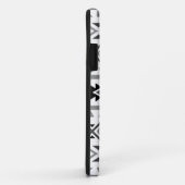 Aztec stylized Lg Pattern II Monochrome Case-Mate iPhone Case (Achterkant/rechts)