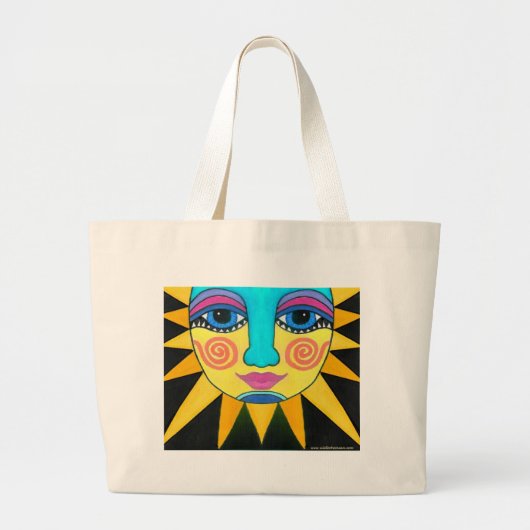 Aztec Sun Bag Grote Tote Bag (Voorkant)