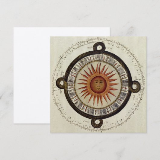 Aztec Sun Card - Uitnodiging (Voorkant / Achterkant)