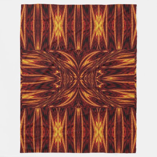 Aztec Sun Fire 14 Fleece Deken (Voorkant)