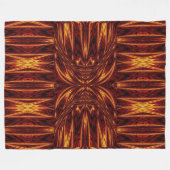 Aztec Sun Fire 14 Fleece Deken (Voorkant (Horizontaal))