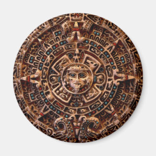 "AZTEC SUN KALENDER" Kunstmagneten Magneet