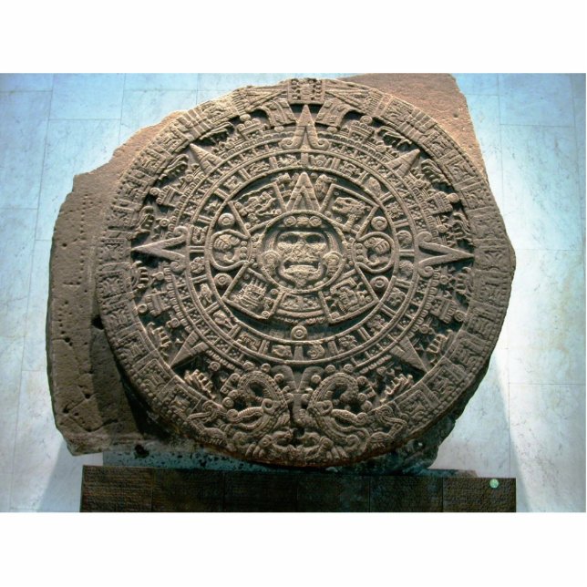 Aztec "Sun kalender", Mexico City Fotobeeldje Ornament (Voorkant)