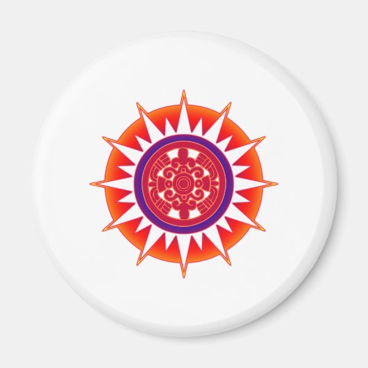 Aztec Sun Magneet (Voorkant)