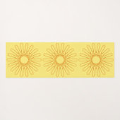 Aztec Sun Pattern Double Sided Yogamat (Achterkant (horizontaal))