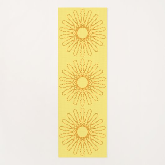 Aztec Sun Pattern Double Sided Yogamat (Voorkant)