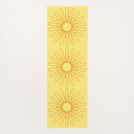 Aztec Sun Pattern Double Sided Yogamat (Achterkant)