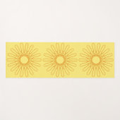 Aztec Sun Pattern Double Sided Yogamat (Voorkant (horizontaal))
