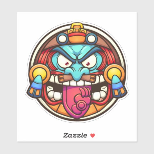 Aztec Sun Sticker (Vel)