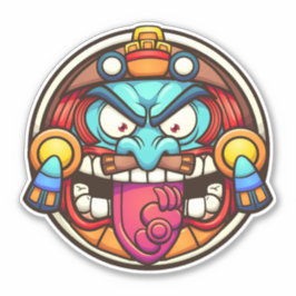 Aztec Sun Sticker