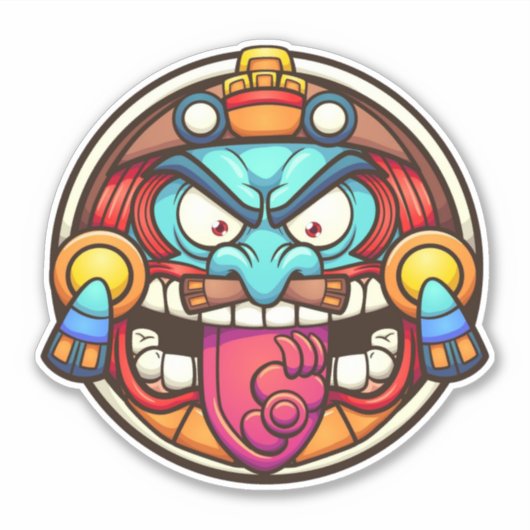 Aztec Sun Sticker (Voorkant)