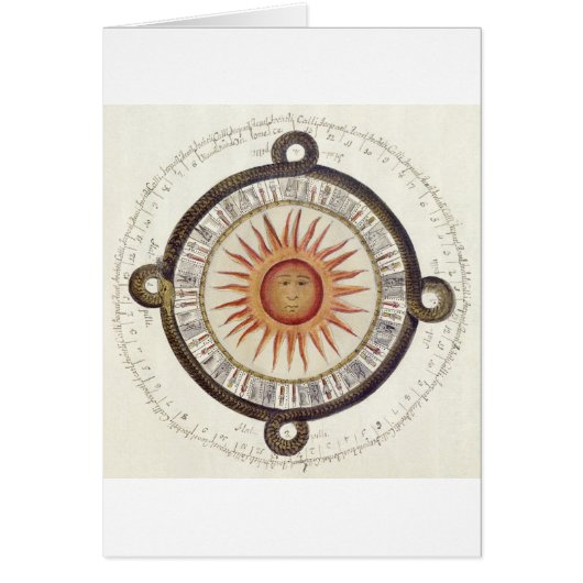 Aztec Sun Stone Kaart (Voorkant)