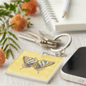 Aztec Swallowtail Acryl Sleutelhanger (Voorkant Rechts)