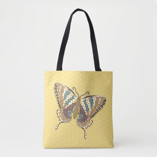 Aztec Swallowtail All-Over-Print Bag Tote Bag (Voorkant)