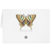 Aztec Swallowtail Kaart (Achterkant Horizontaal)