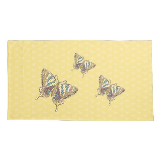 Aztec Swallowtail Kussensloop (Achterkant)