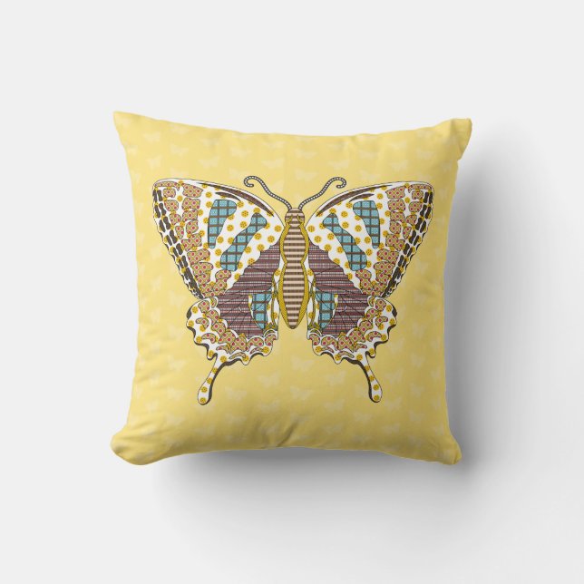 Aztec Swallowtail Pillow Kussen (Voorkant)