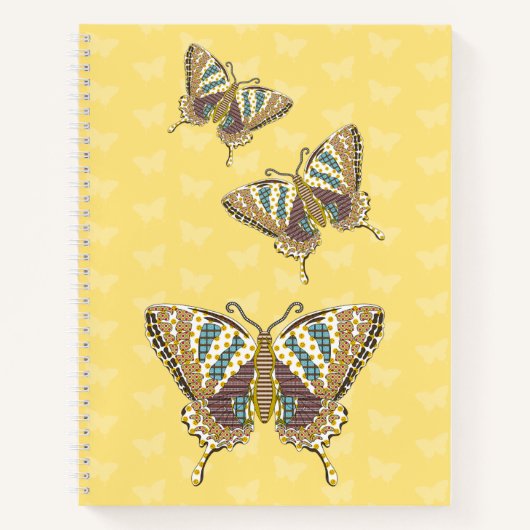 Aztec Swallowtail Spiraal Notebook Notitieboek (Voorkant)