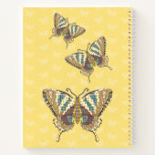 Aztec Swallowtail Spiraal Notebook Notitieboek (Achterkant)