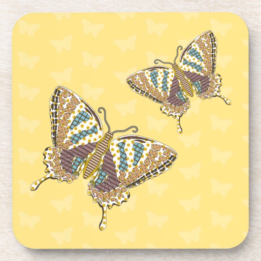 Aztec Swallowtail Square Onderzetter (Voorkant)