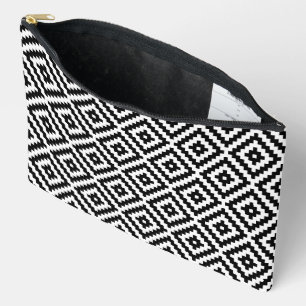 Aztec Symbol Block Big Pattern BW Etui