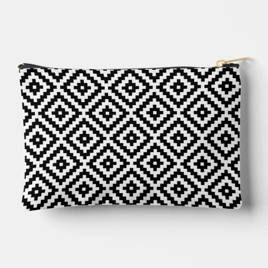 Aztec Symbol Block Big Pattern BW Etui (Achterkant)
