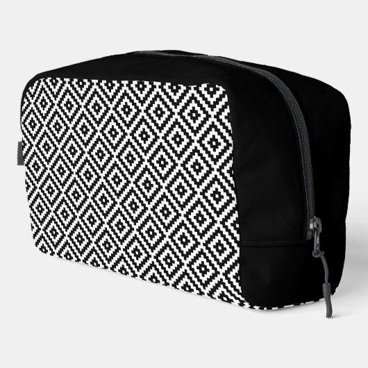 Aztec Symbol Block Pattern BW Toilettasje (Rechterhoek)