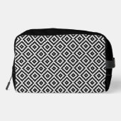 Aztec Symbol Block Pattern BW Toilettasje (Achterkant)