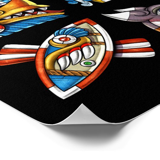 Aztec-symbolen Poster (Hoek)