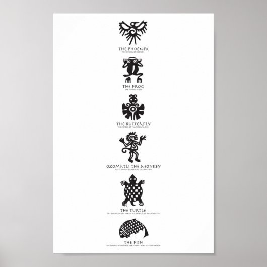 Aztec-symbolen Poster (Voorkant)