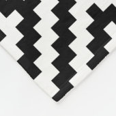 Aztec Symbool Block Rpt Ptn Black & White II Fleece Deken (Hoek)