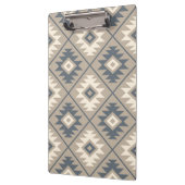 Aztec Symbool gestileerd Patroonblauw crème zand Klembord (Links)
