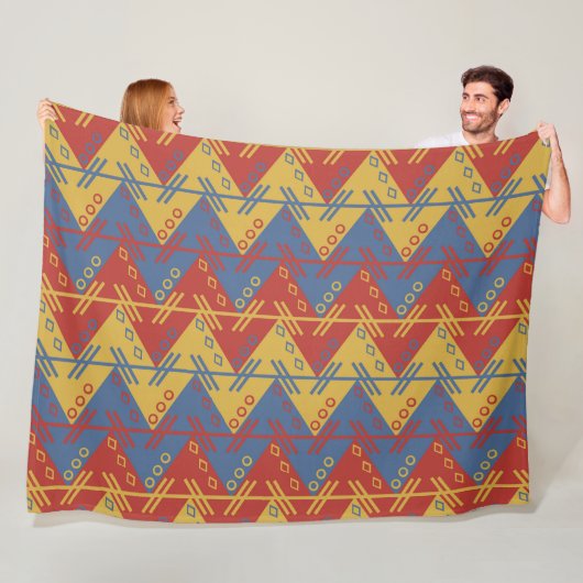 AZTEC TEXTILE FABRIKPATROON FLEECE DEKEN (In situ)