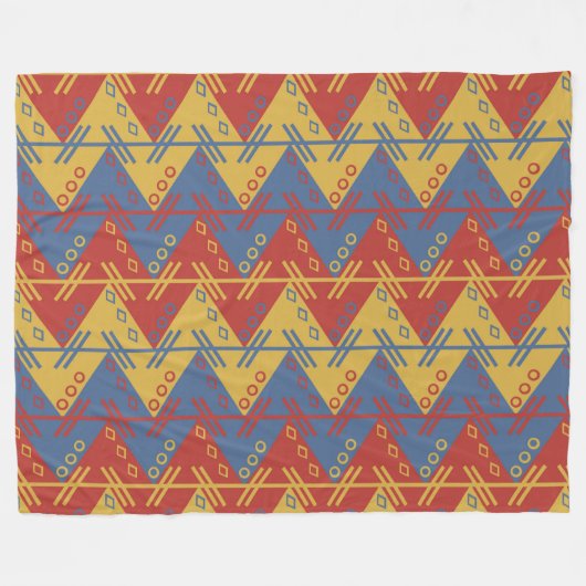 AZTEC TEXTILE FABRIKPATROON FLEECE DEKEN (Voorkant (Horizontaal))