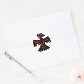Aztec Thunderbird Ronde Sticker (Envelop)